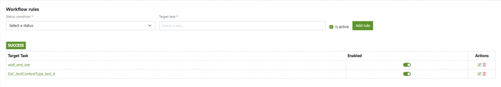 exemple worflow setup